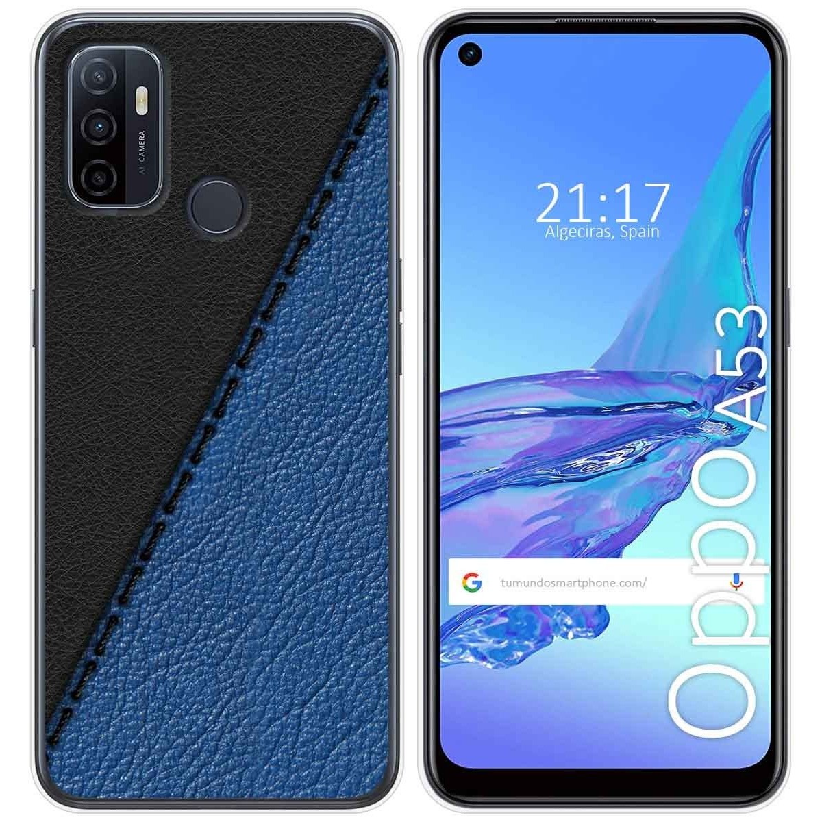Funda Gel Tpu para Oppo A53 / A53s diseño Cuero 02 Dibujos