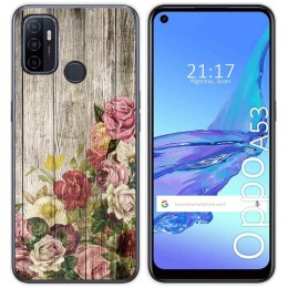 Funda Gel Tpu para Oppo A53 / A53s diseño Madera 08 Dibujos