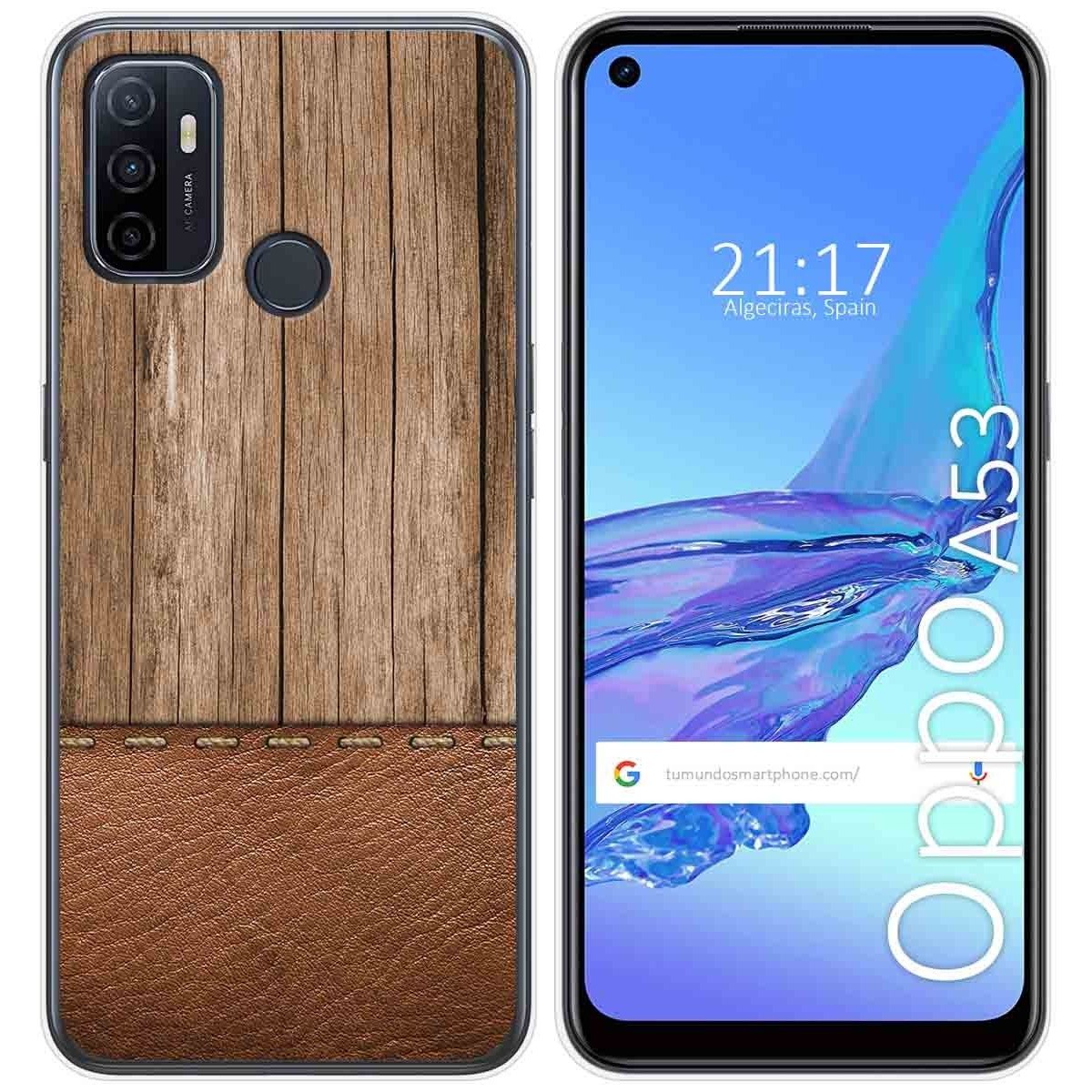 Funda Gel Tpu para Oppo A53 / A53s diseño Madera 09 Dibujos