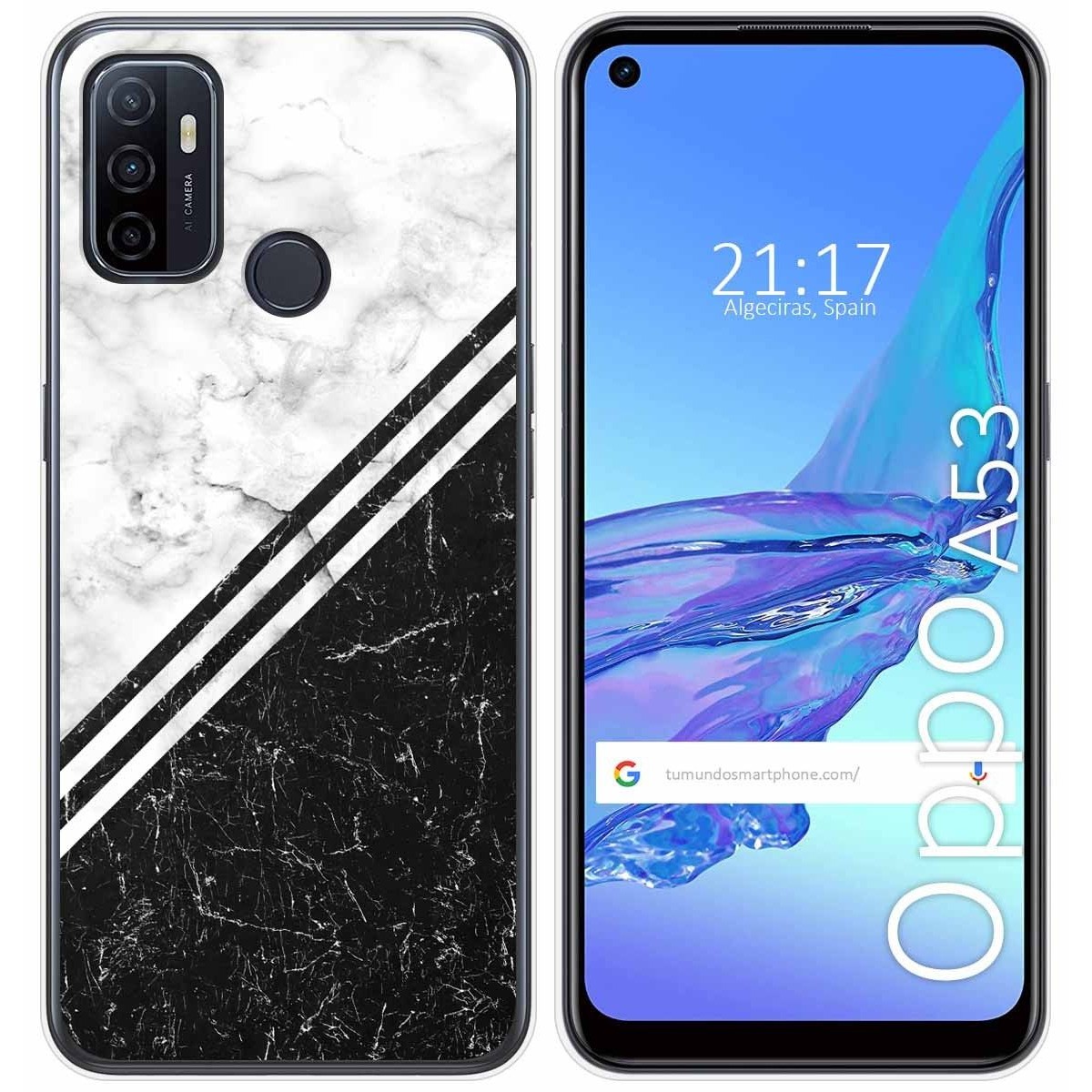 Funda Gel Tpu para Oppo A53 / A53s diseño Mármol 01 Dibujos