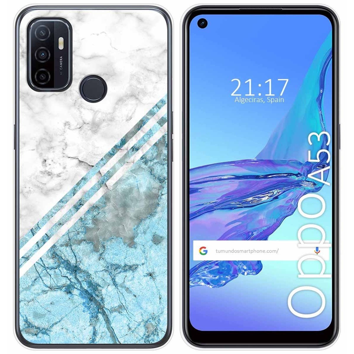Funda Gel Tpu para Oppo A53 / A53s diseño Mármol 02 Dibujos
