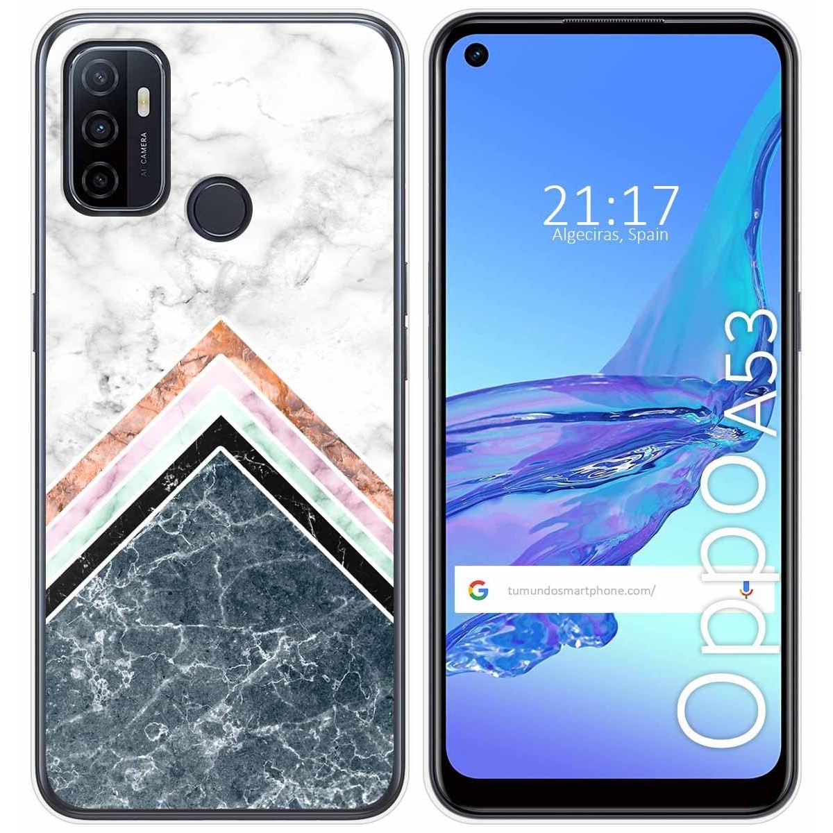 Funda Gel Tpu para Oppo A53 / A53s diseño Mármol 05 Dibujos