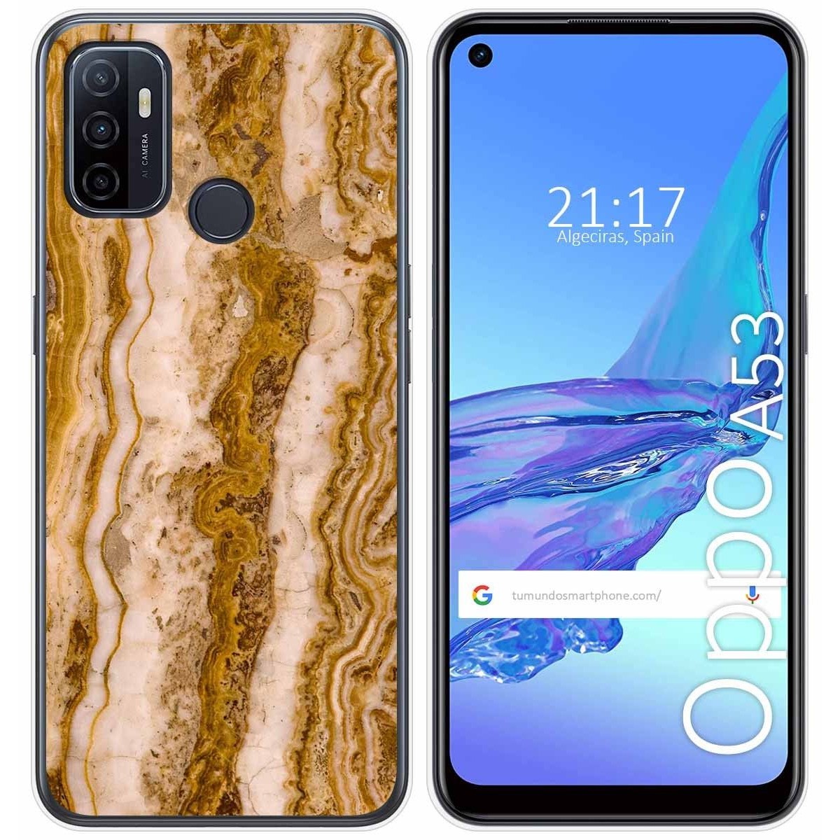 Funda Gel Tpu para Oppo A53 / A53s diseño Mármol 10 Dibujos
