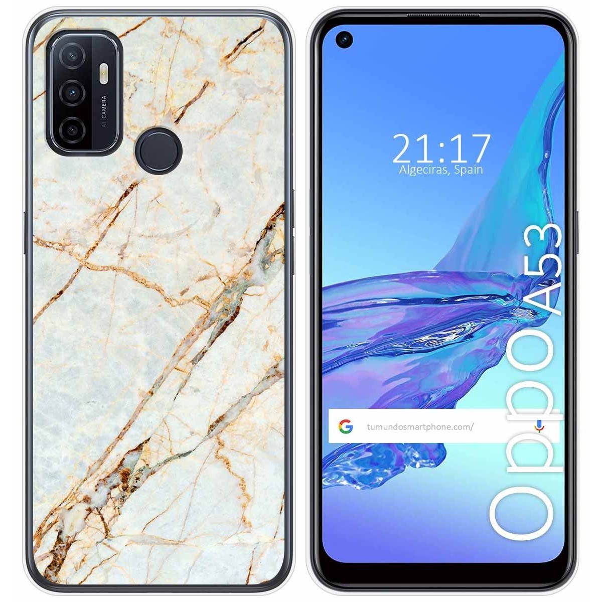 Funda Gel Tpu para Oppo A53 / A53s diseño Mármol 13 Dibujos