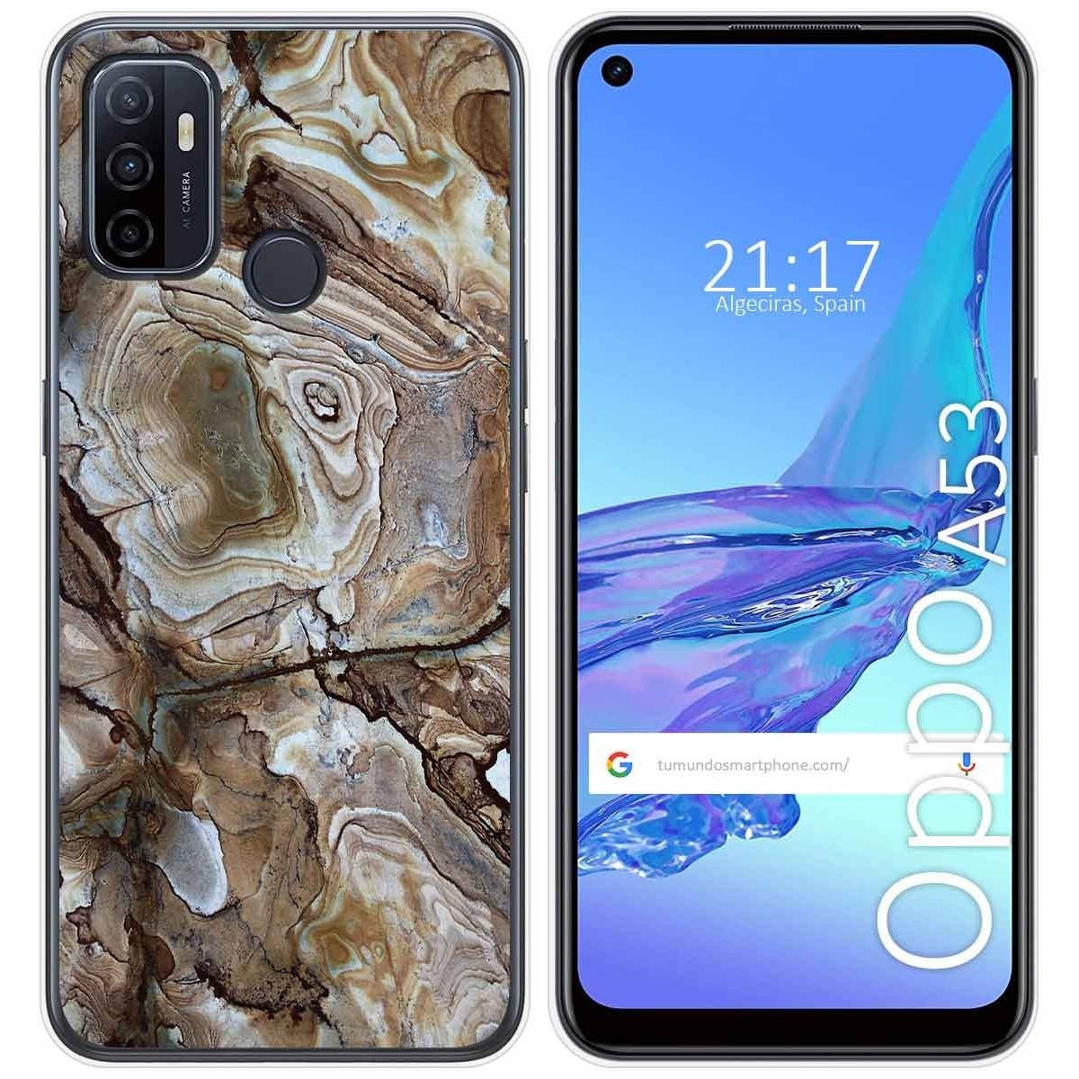 Funda Gel Tpu para Oppo A53 / A53s diseño Mármol 14 Dibujos