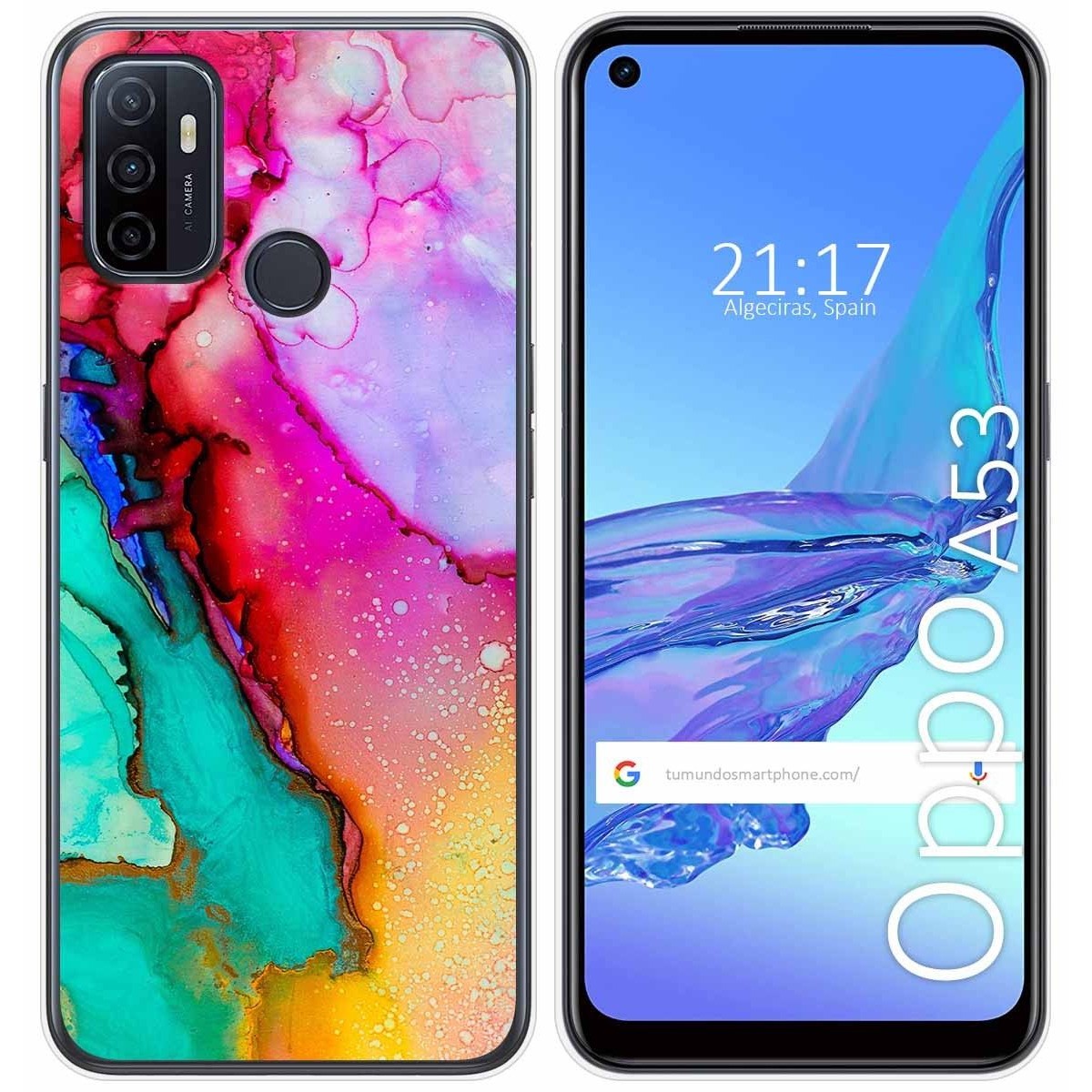 Funda Gel Tpu para Oppo A53 / A53s diseño Mármol 15 Dibujos