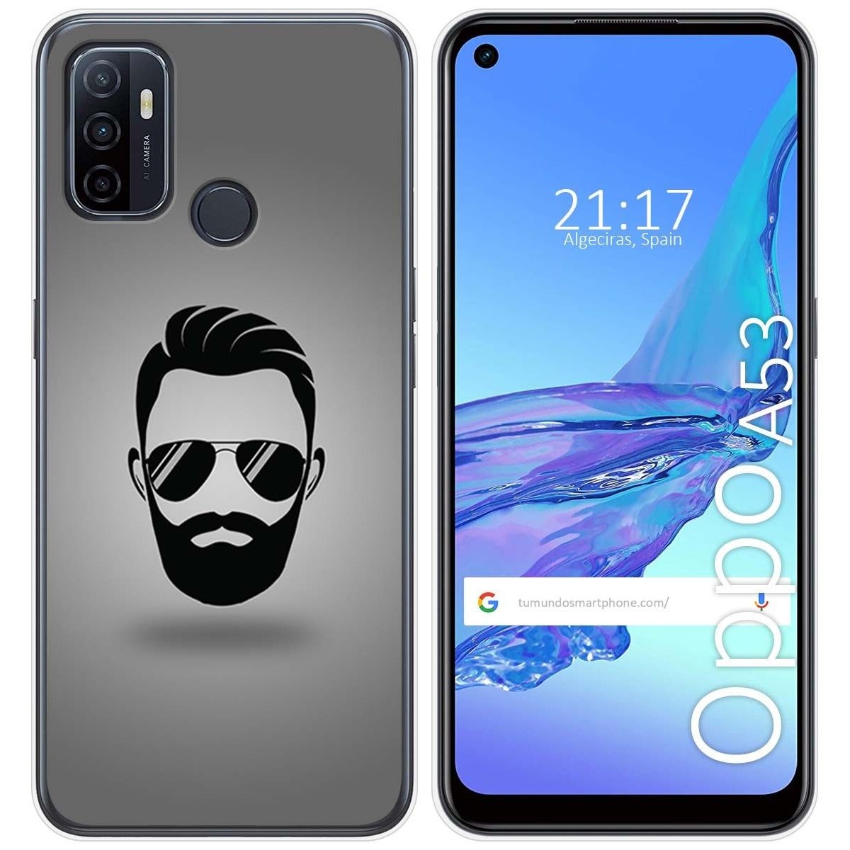 Funda Gel Tpu para Oppo A53 / A53s diseño Barba Dibujos