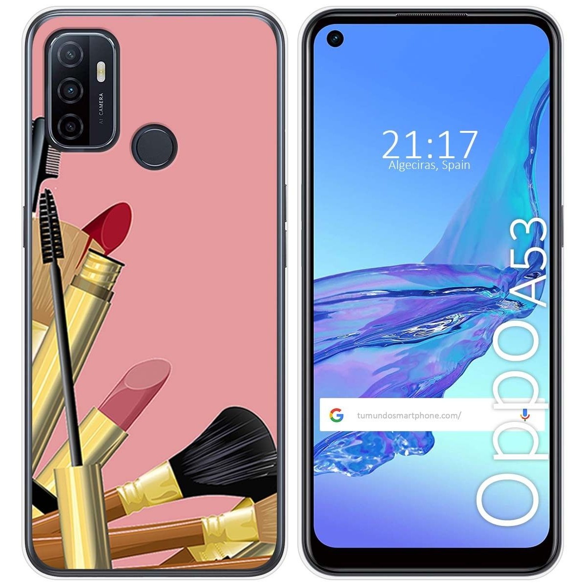 Funda Gel Tpu para Oppo A53 / A53s diseño Brochas Dibujos