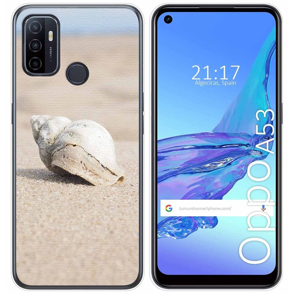 Funda Gel Tpu para Oppo A53 / A53s diseño Concha Dibujos