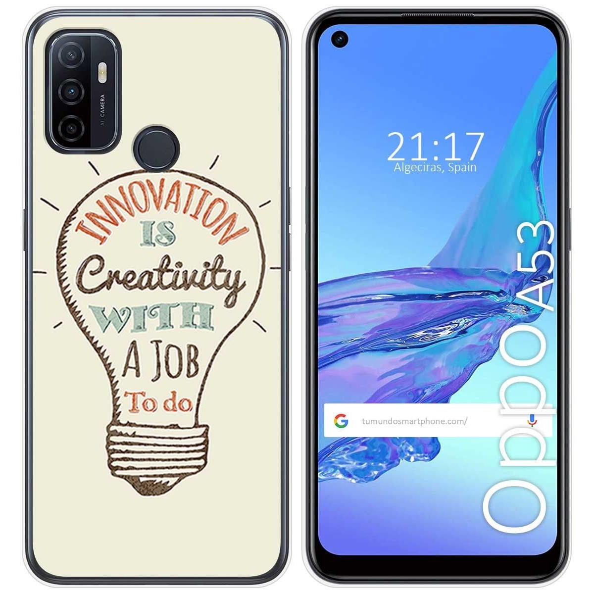 Funda Gel Tpu para Oppo A53 / A53s diseño Creativity Dibujos