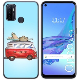 Funda Gel Tpu para Oppo A53 / A53s diseño Furgoneta Dibujos