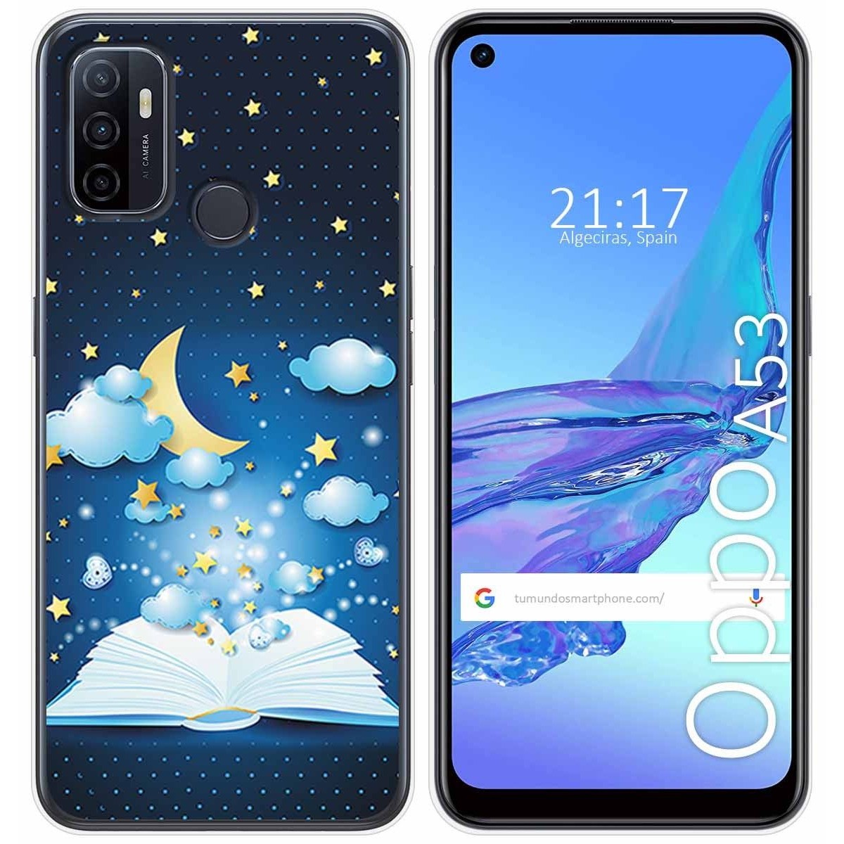 Funda Gel Tpu para Oppo A53 / A53s diseño Libro Cuentos Dibujos