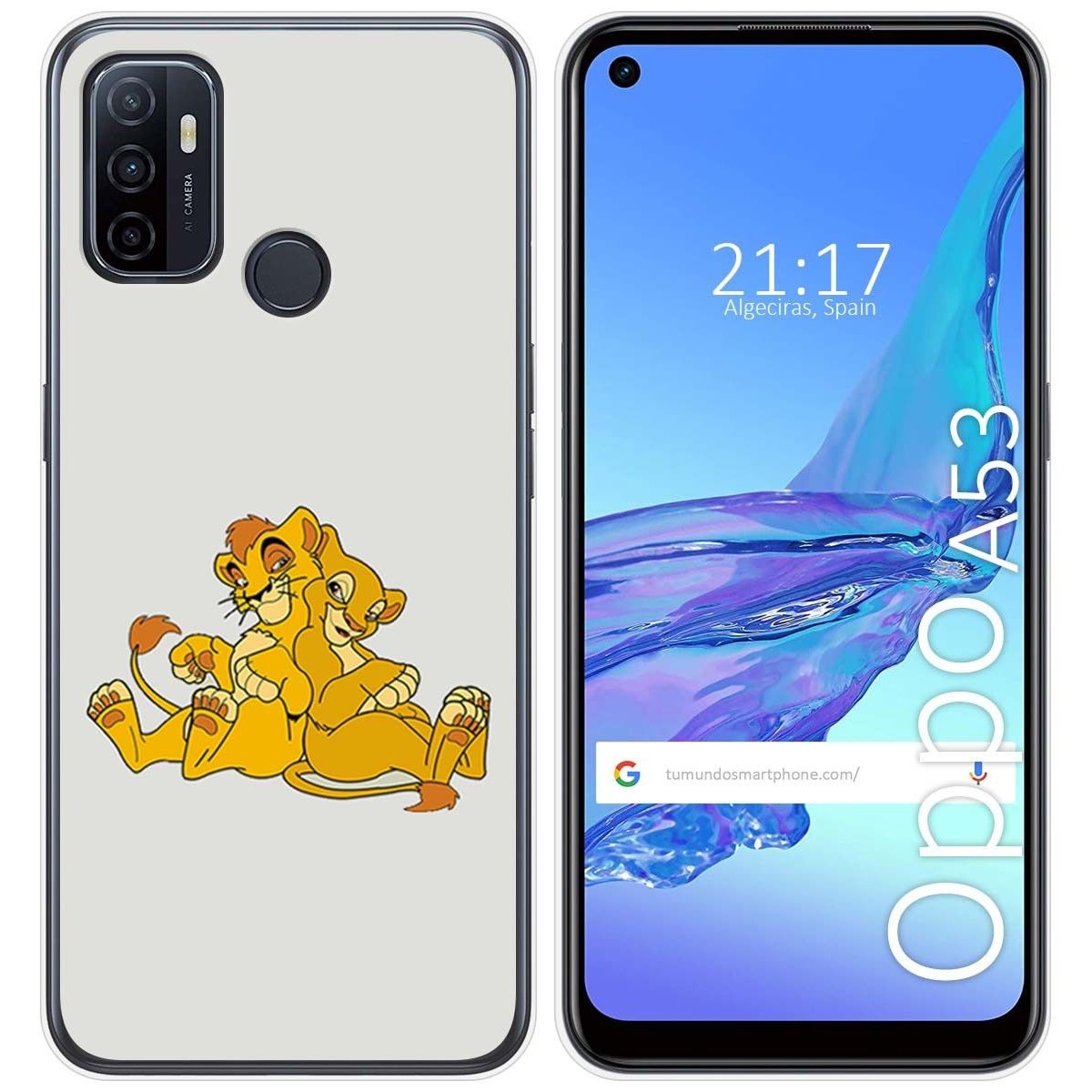 Funda Gel Tpu para Oppo A53 / A53s diseño Leones Dibujos