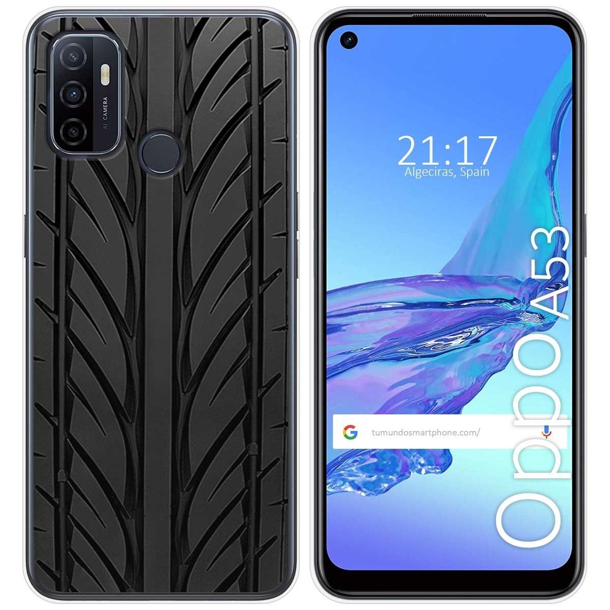 Funda Gel Tpu para Oppo A53 / A53s diseño Neumatico Dibujos