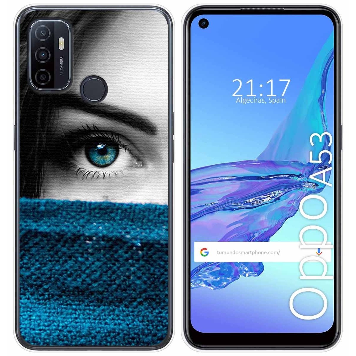 Funda Gel Tpu para Oppo A53 / A53s diseño Ojo Dibujos