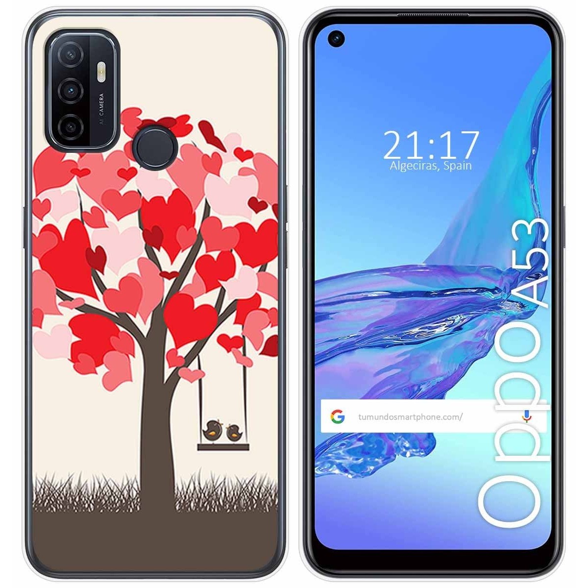 Funda Gel Tpu para Oppo A53 / A53s diseño Pajaritos Dibujos