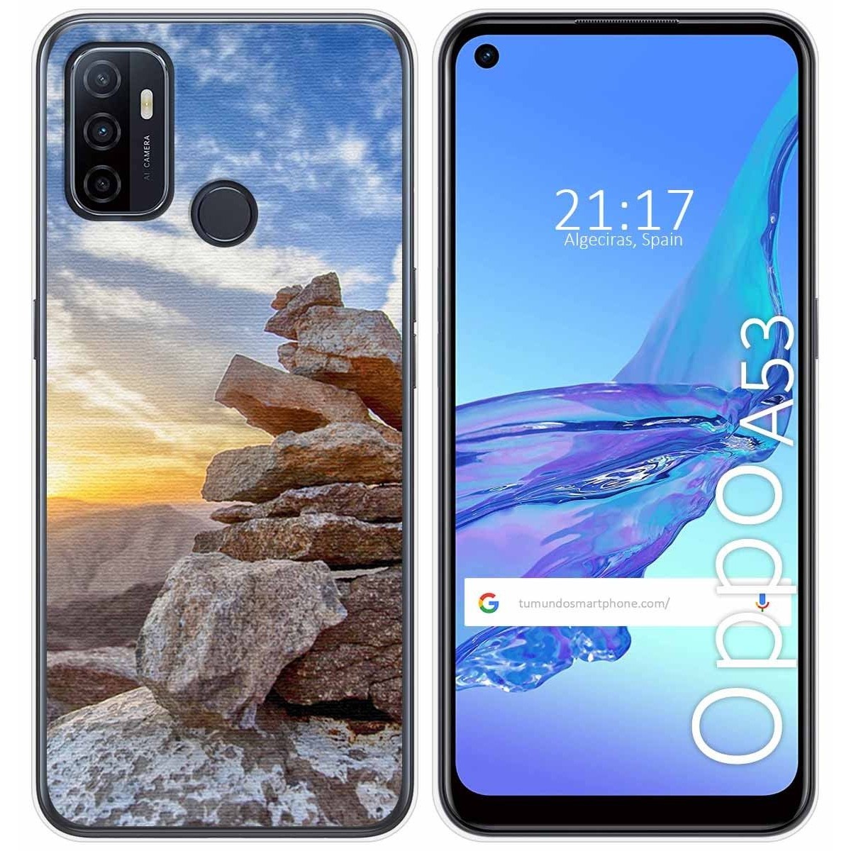 Funda Gel Tpu para Oppo A53 / A53s diseño Sunset Dibujos