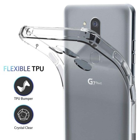 Funda Gel Tpu Anti-Shock Transparente para Lg G7 ThinQ