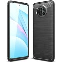 Funda Gel Tpu Tipo Carbon Negra para Xiaomi Mi 10T Lite