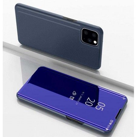 Funda Flip Cover Clear View para Iphone 12 / 12 Pro (6.1) color Azul