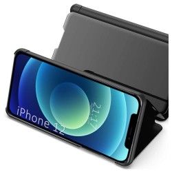 Funda Flip Cover Clear View para Iphone 12 Mini (5.4) color Azul