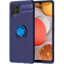 Funda Magnetica Soporte con Anillo Giratorio 360 para Samsung Galaxy A42 5G Azul