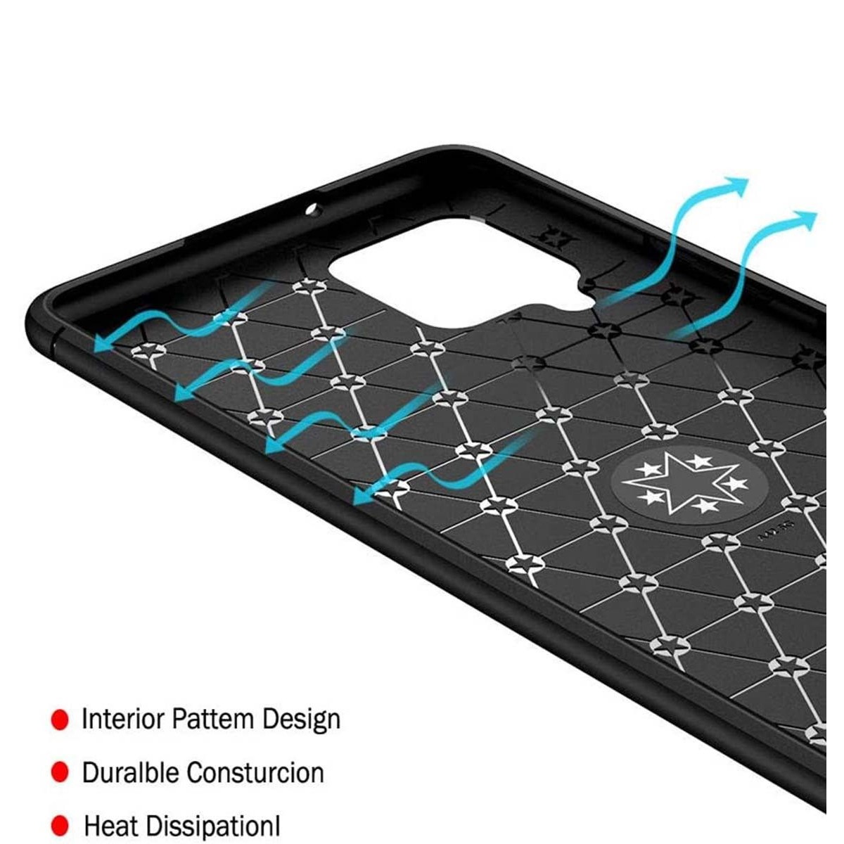 Funda Magnetica Soporte con Anillo Giratorio 360 para Samsung Galaxy A42 5G Azul