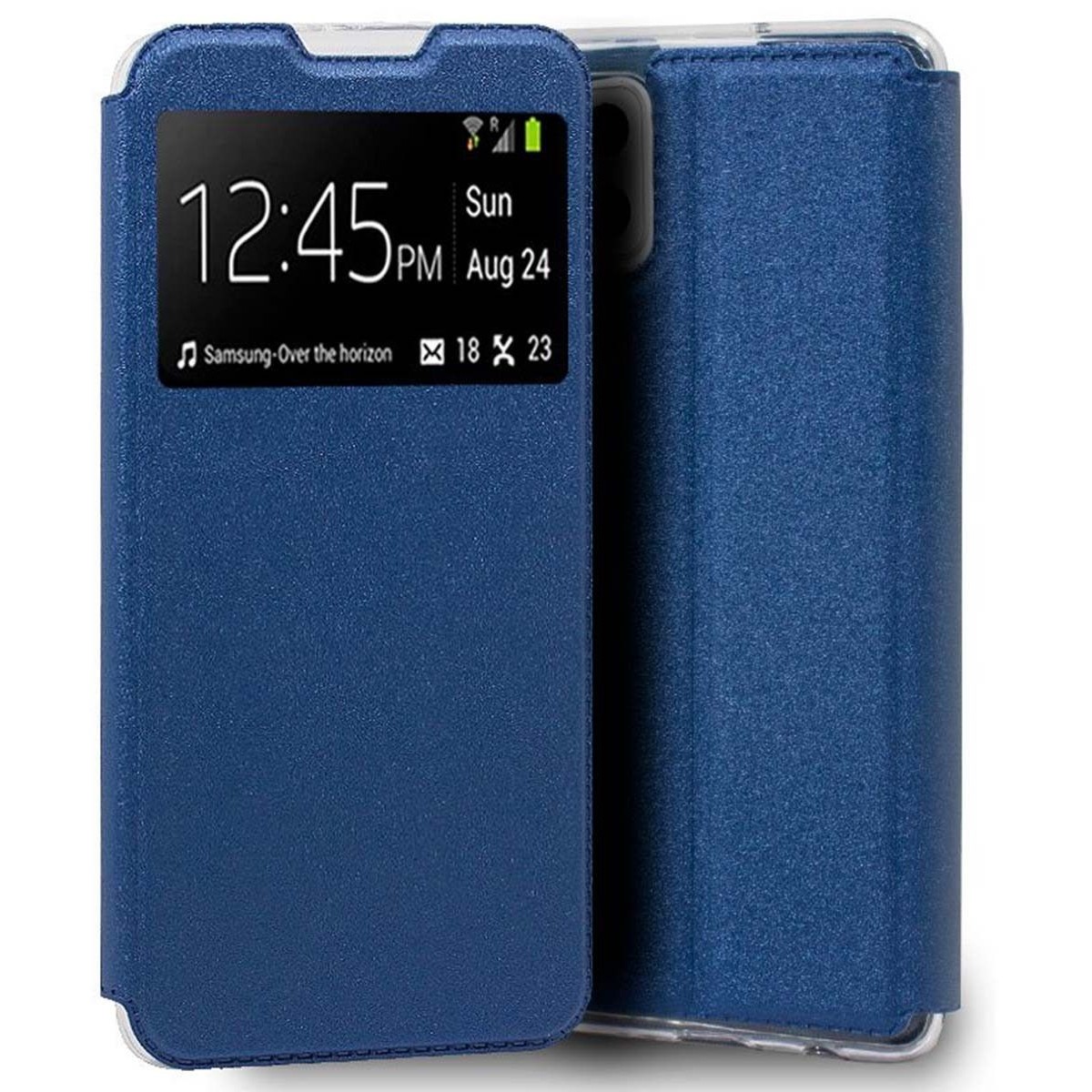 Funda Libro Soporte con Ventana para Samsung Galaxy A42 5G color Azul