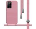 Funda Silicona Líquida con Cordón para Samsung Galaxy Note 20 Ultra color Rosa