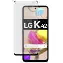 Protector Cristal Templado Completo 5D Full Glue Negro para LG K42 Vidrio