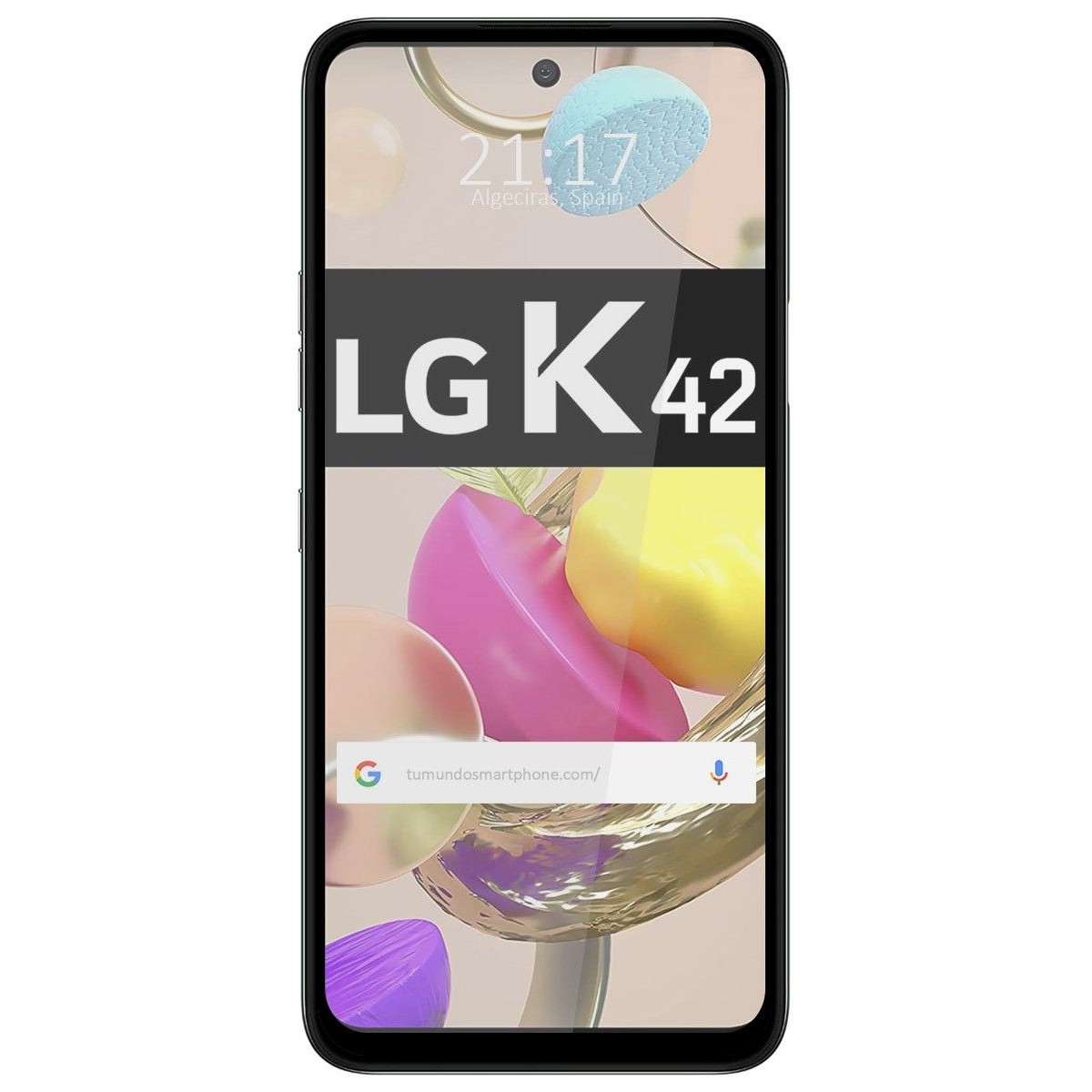 Protector Cristal Templado Completo 5D Full Glue Negro para LG K42 Vidrio