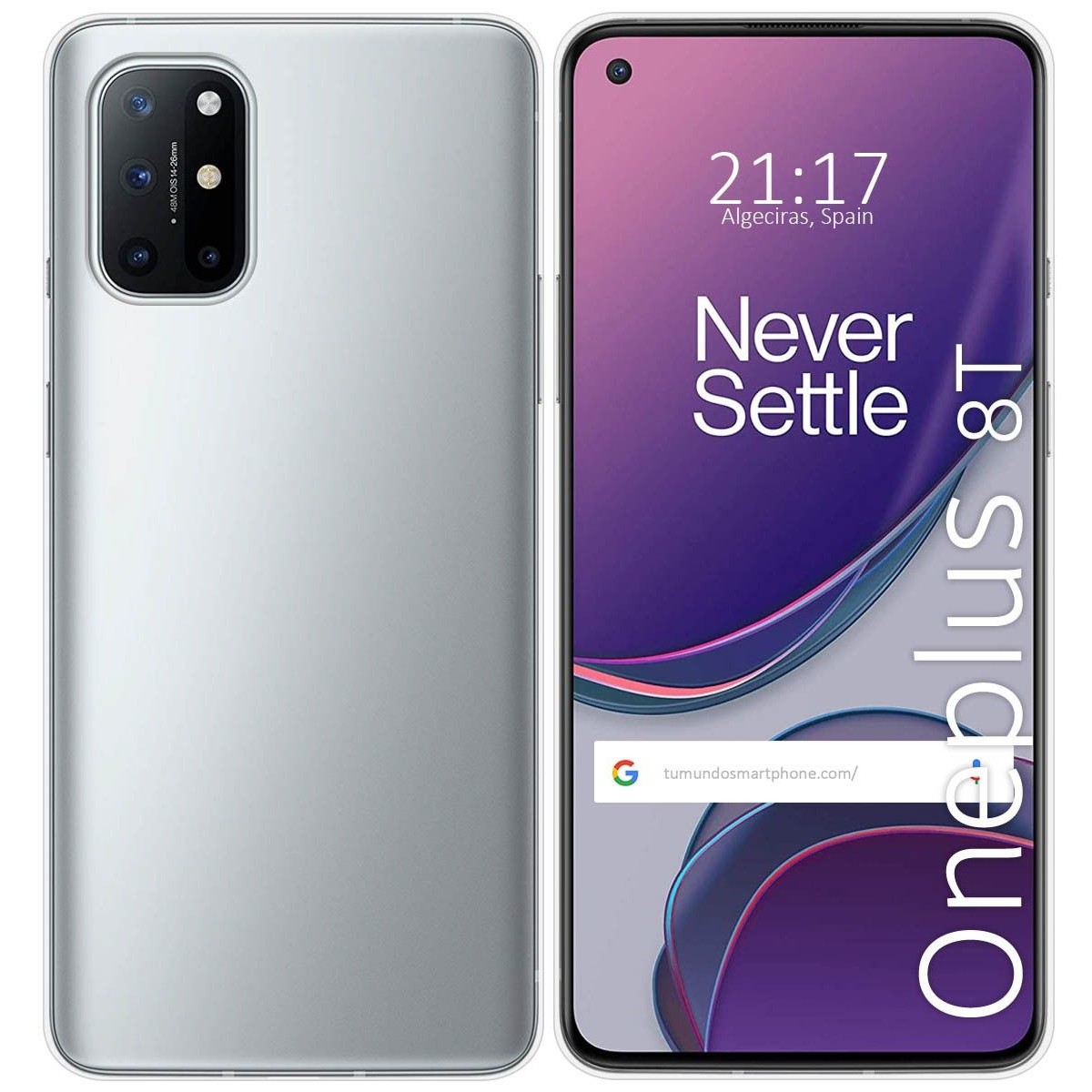 Funda Silicona Gel TPU Transparente para OnePlus 8T 5G