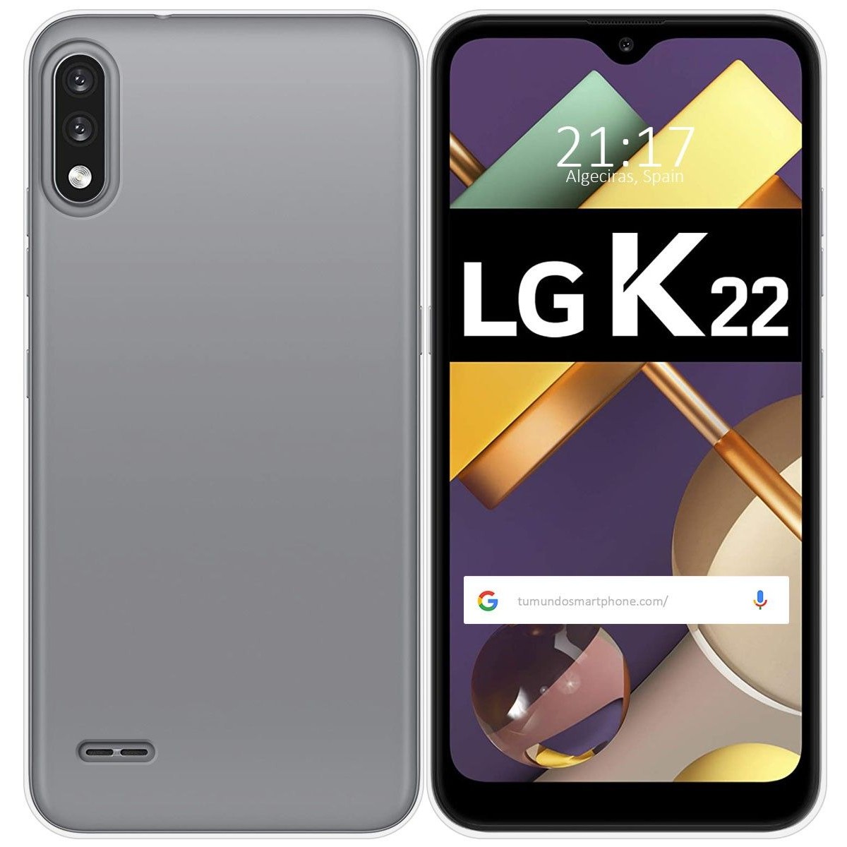Funda Silicona Gel TPU Transparente para Lg K22
