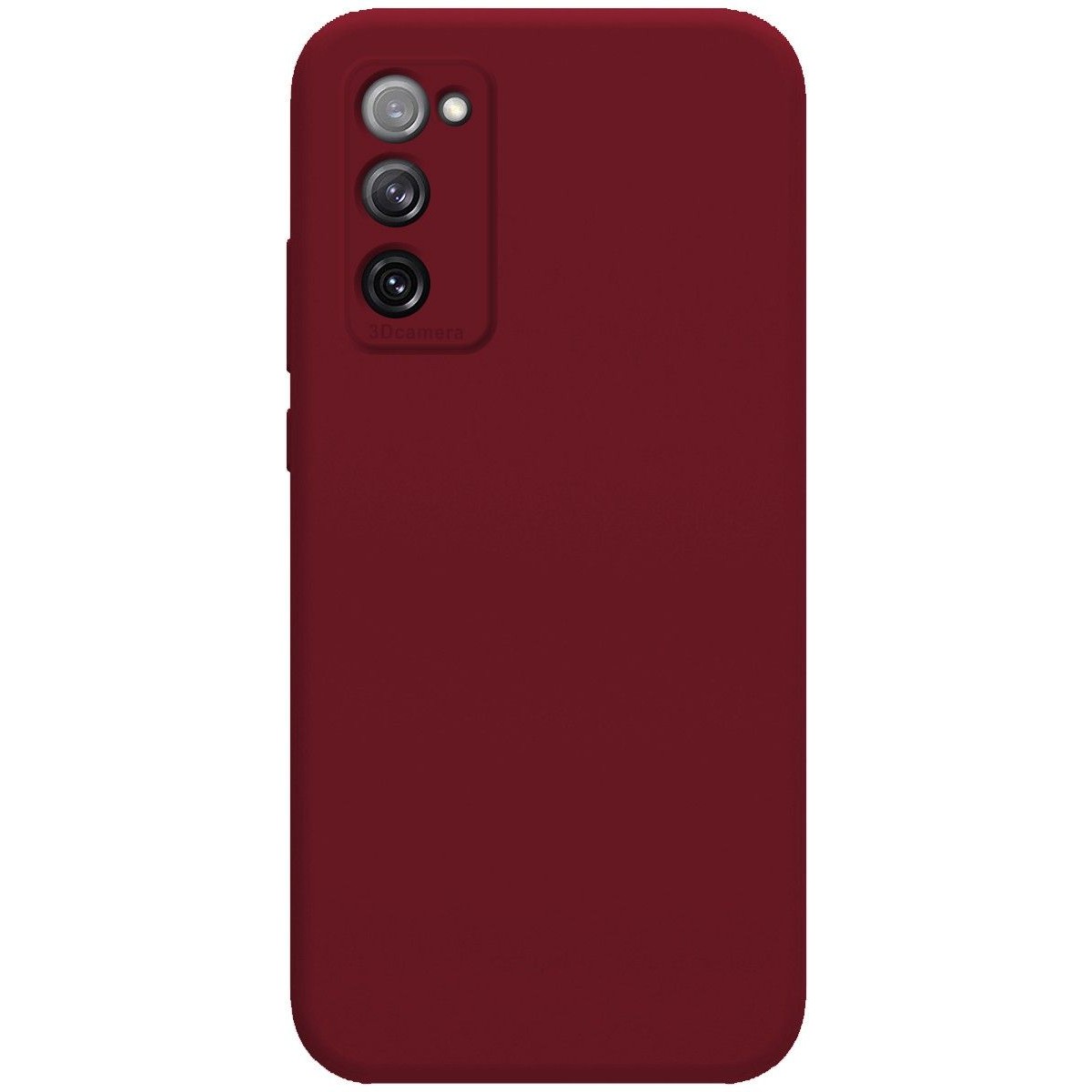 Funda Silicona Líquida Ultra Suave para Samsung Galaxy S20 FE color Roja Corinto