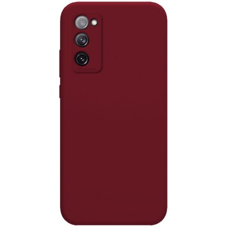 Funda Silicona Líquida Ultra Suave para Samsung Galaxy S20 FE color Roja Corinto