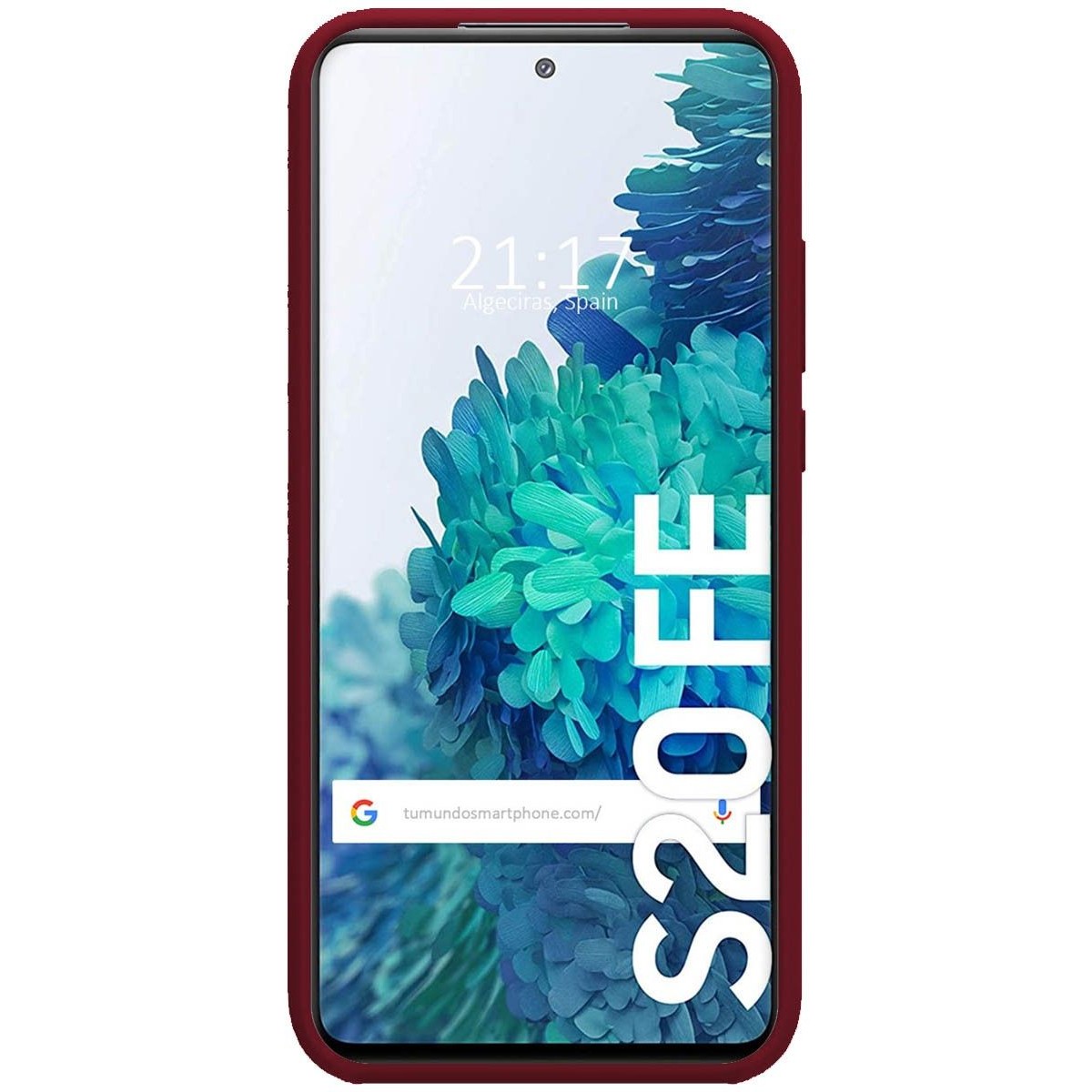 Funda Silicona Líquida Ultra Suave para Samsung Galaxy S20 FE color Roja Corinto