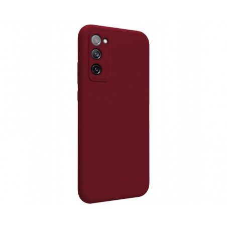 Funda Silicona Líquida Ultra Suave para Samsung Galaxy S20 FE color Roja Corinto