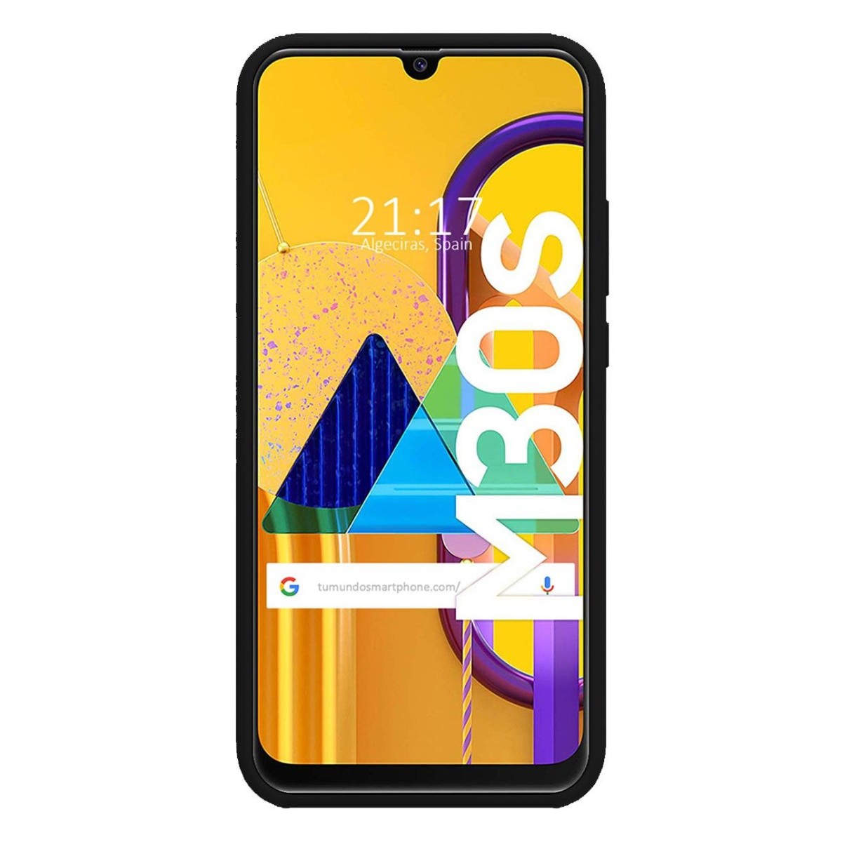 Funda Silicona Líquida Ultra Suave para Samsung Galaxy M30s / M21 color Negra