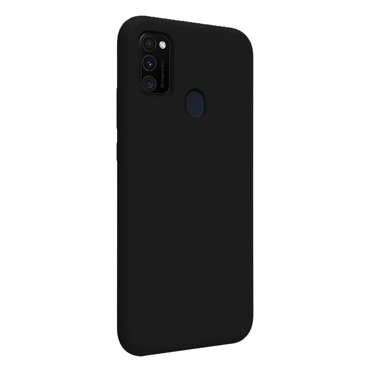Funda Silicona Líquida Ultra Suave para Samsung Galaxy M30s / M21 color Negra