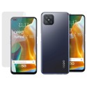Pack 2 En 1 Funda Gel Transparente + Protector Cristal Templado para Oppo Reno 4Z 5G