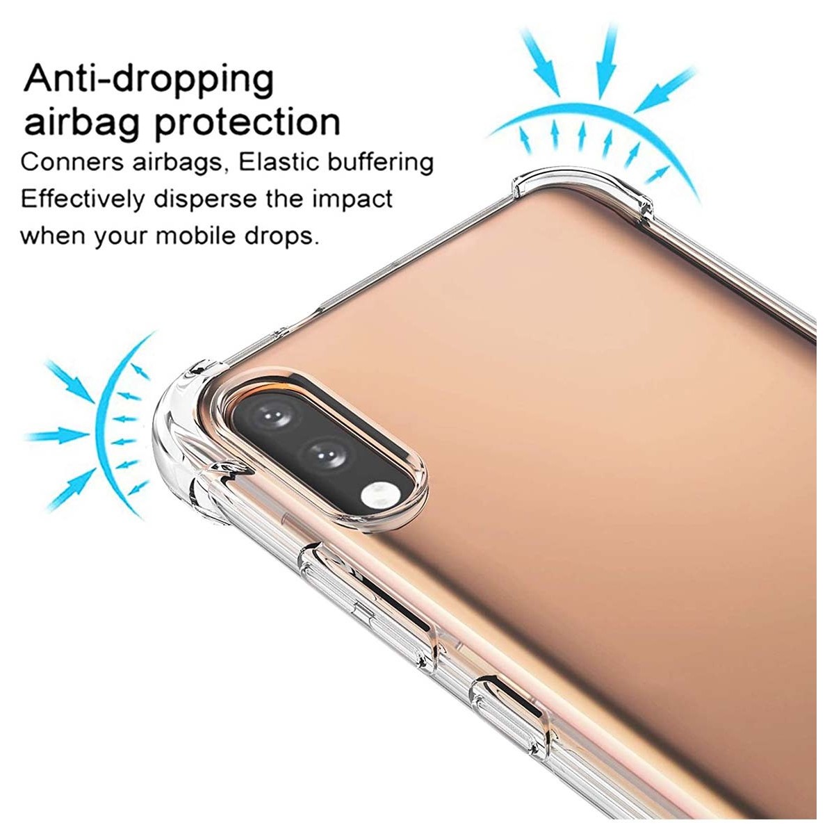 Funda Gel Tpu Anti-Shock Transparente para Lg K22