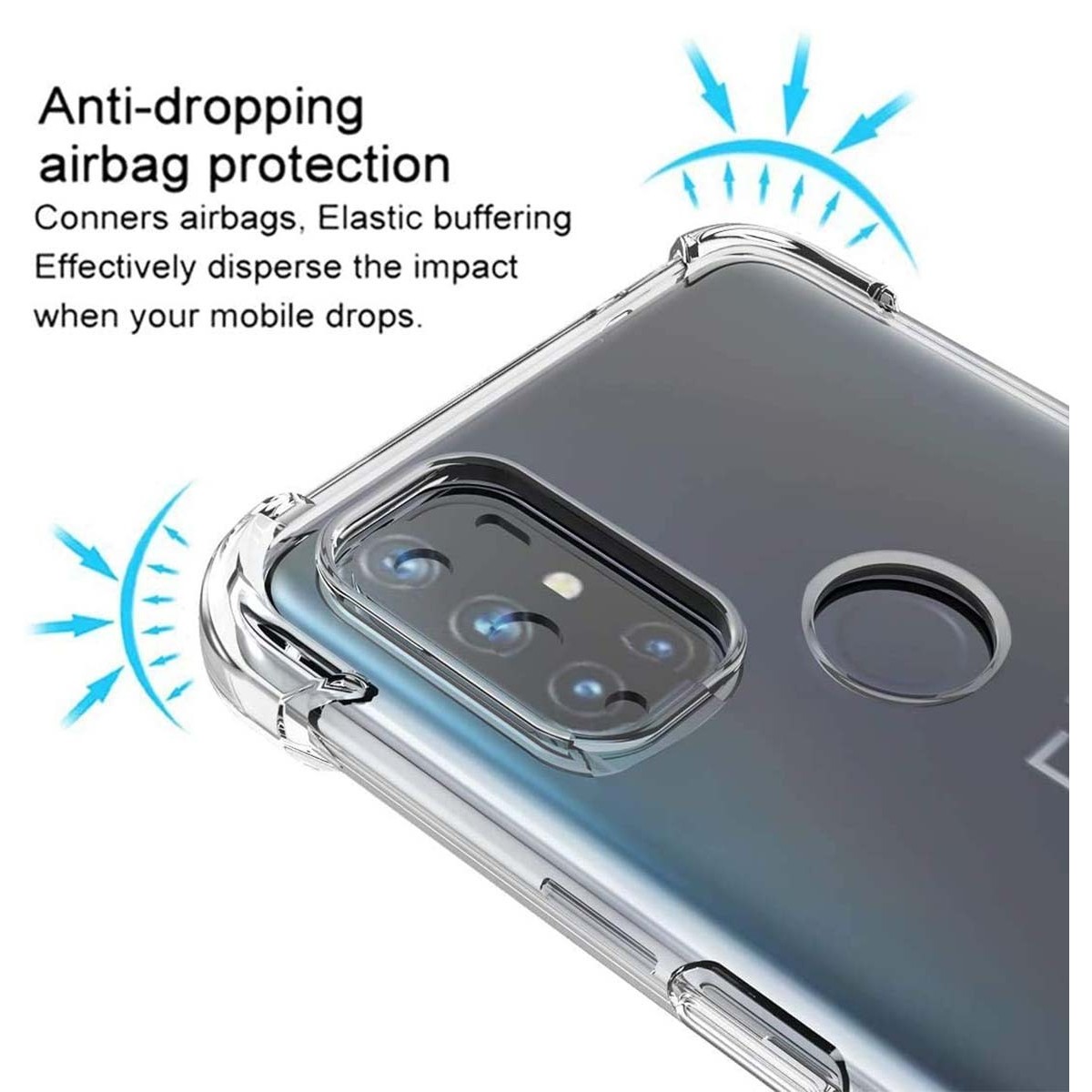 Funda Gel Tpu Anti-Shock Transparente para OnePlus Nord N10 5G