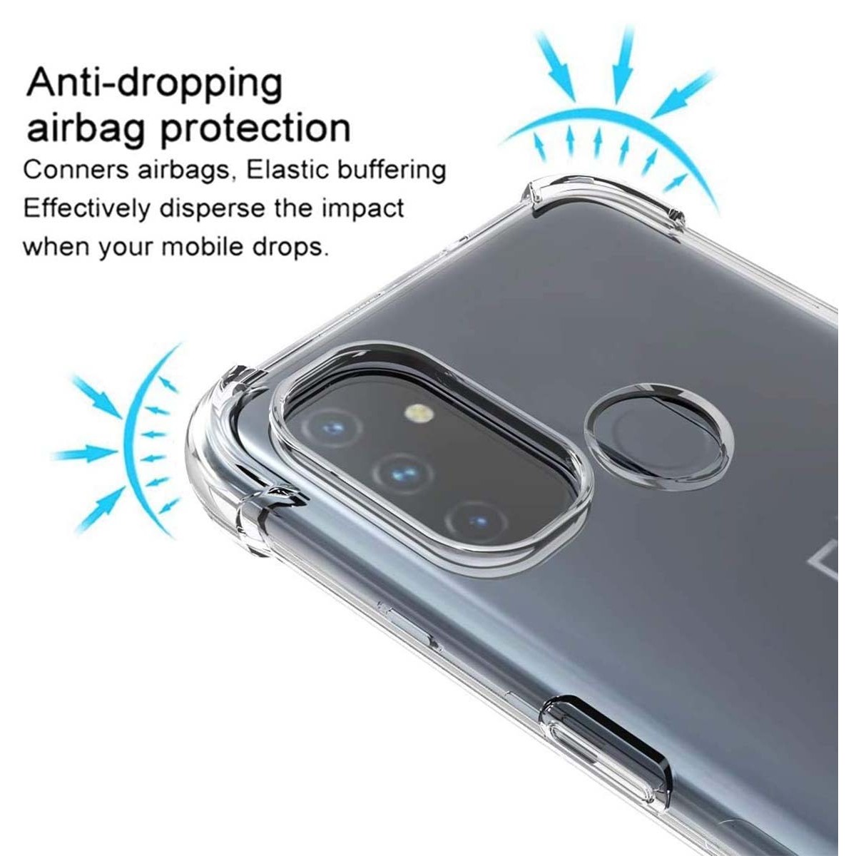 Funda Gel Tpu Anti-Shock Transparente para OnePlus Nord N100