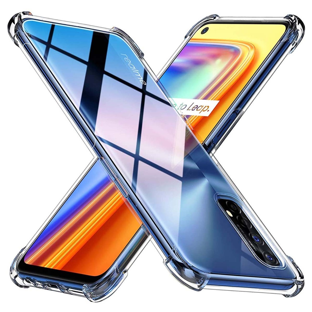 Funda Gel Tpu Anti-Shock Transparente para Realme 7