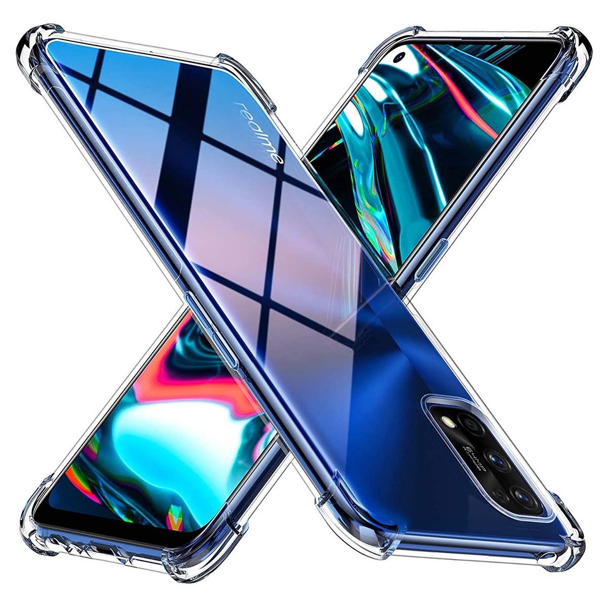 Funda Gel Tpu Anti-Shock Transparente para Realme 7 Pro