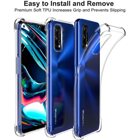 Funda Gel Tpu Anti-Shock Transparente para Realme 7 Pro