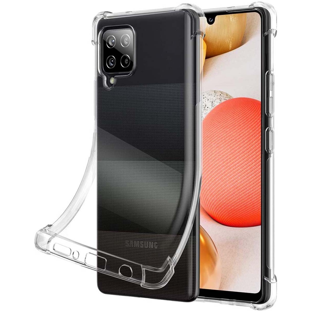 Funda Gel Tpu Anti-Shock Transparente para Samsung Galaxy A42 5G