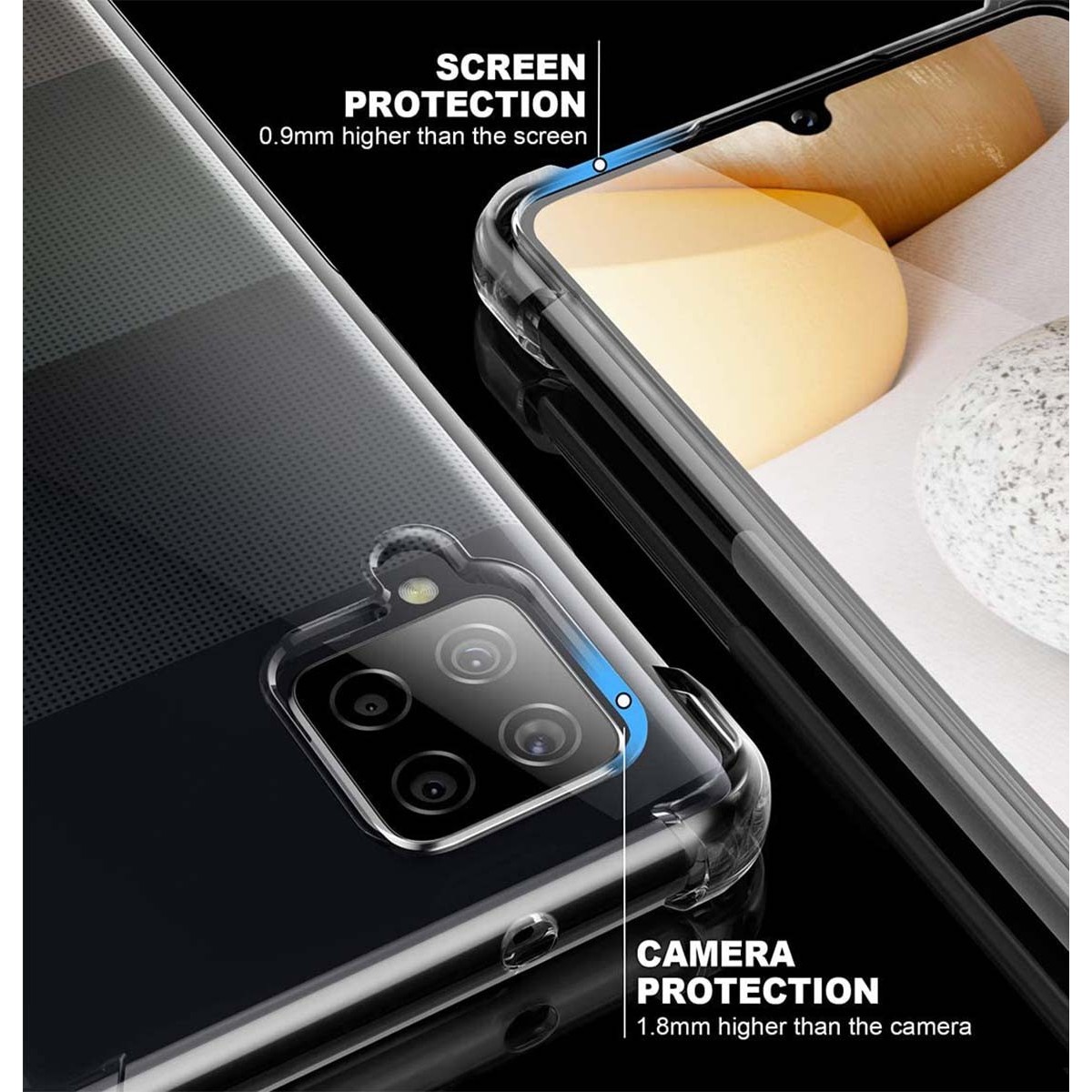 Funda Gel Tpu Anti-Shock Transparente para Samsung Galaxy A42 5G