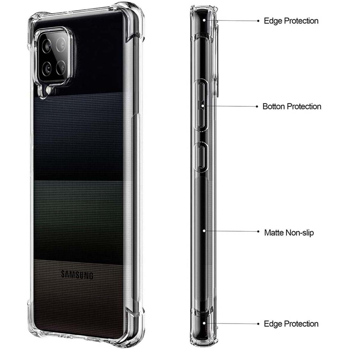 Funda Gel Tpu Anti-Shock Transparente para Samsung Galaxy A42 5G