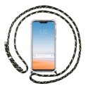 Funda Colgante Transparente para Lg G7 Thinq con Cordon Verde / Dorado